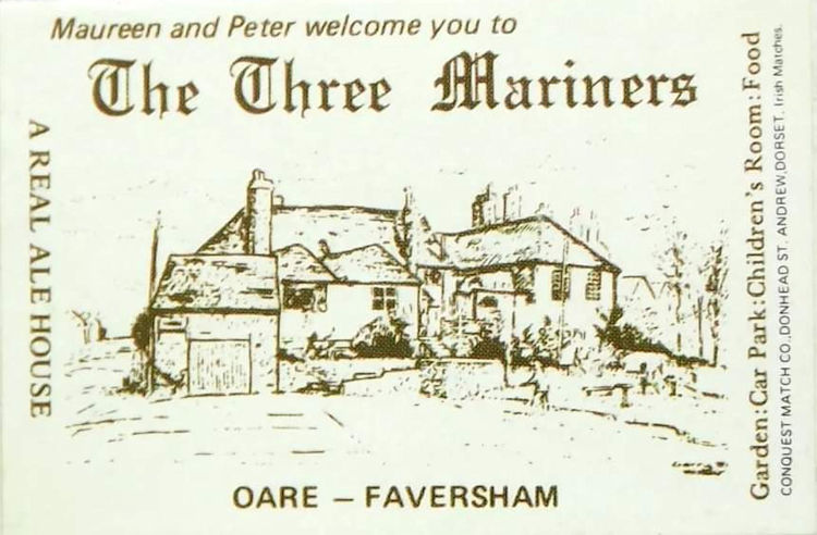 Three Mariners matchbox 1980s