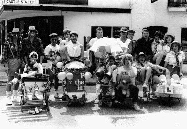 Three Tuns pram race 1986