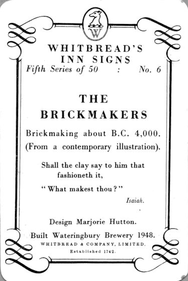 Brickmakers Arms card 1955