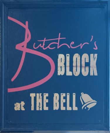 Butchers Block at the Bell sign 2025