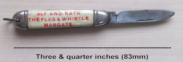 Flag and Whistle penknife
