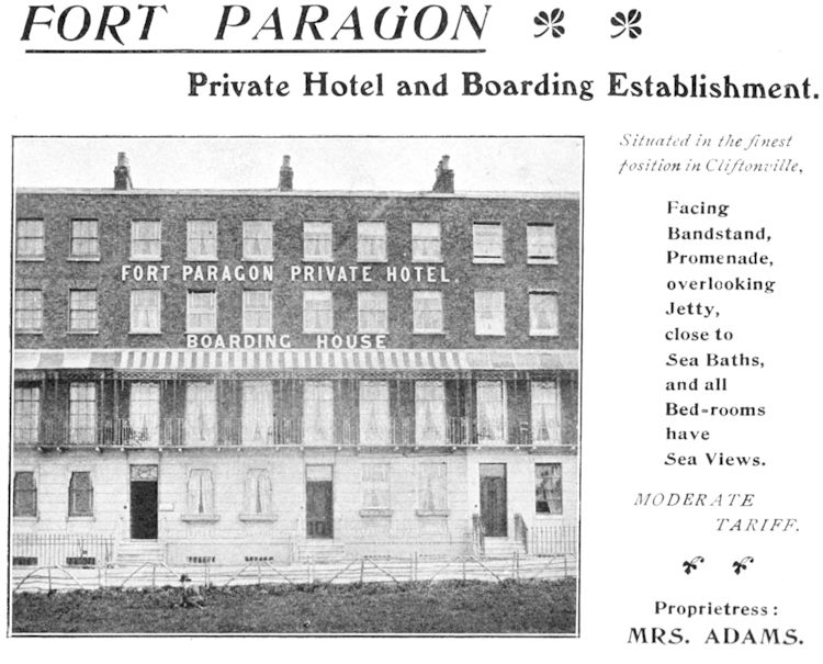 Fort Paragon Hotel card 1903