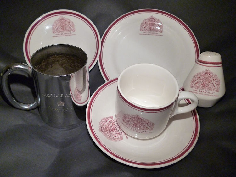 Granville Hotel crockery