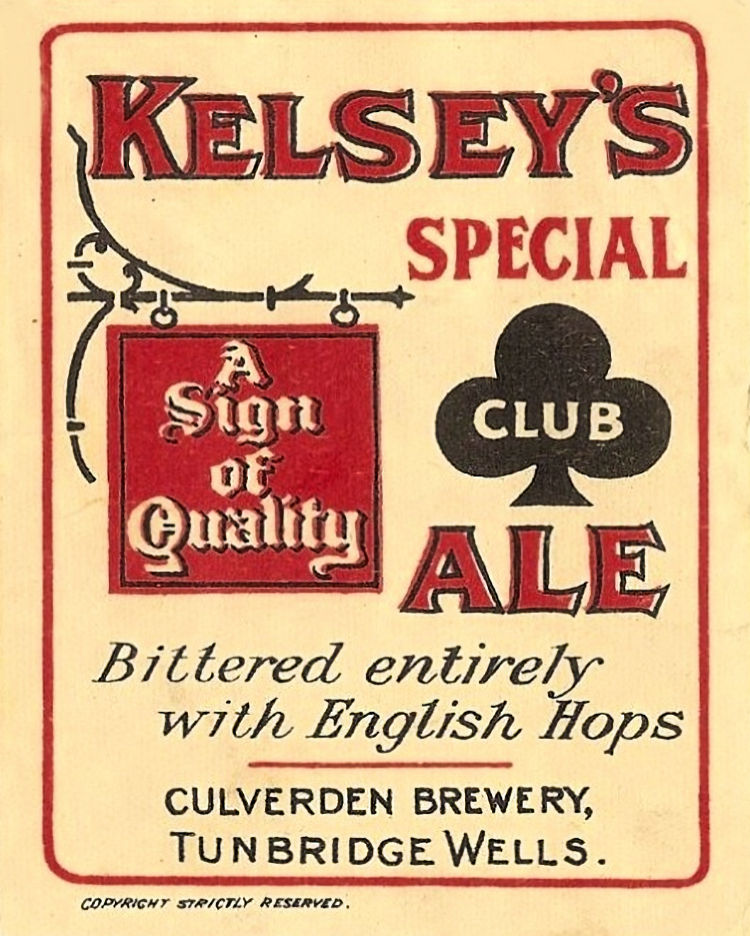 Kelsey's Special label 1915