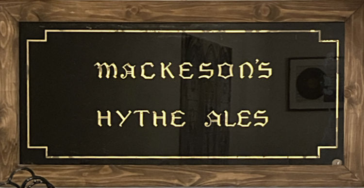 Mackeson glass sign