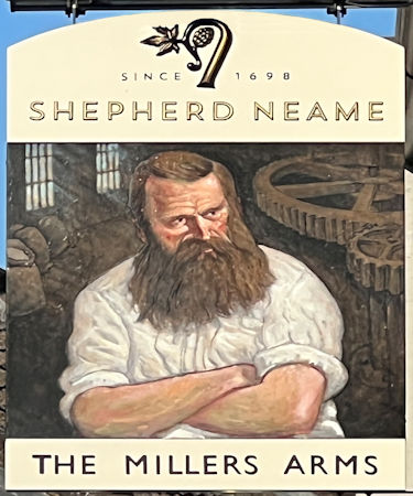 Millers Arms sign 2025