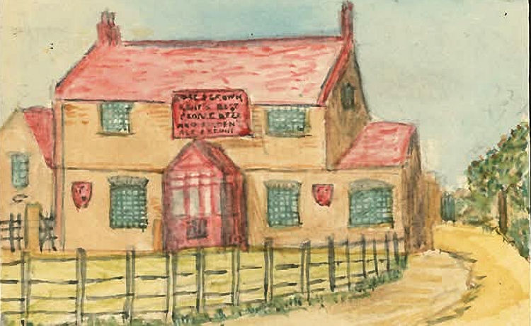 Rose and Crown painting