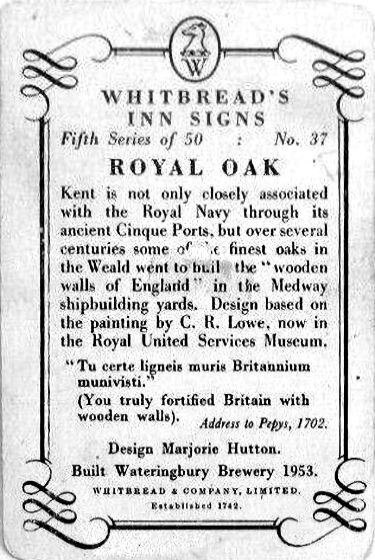 Royal Oak card 1955