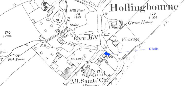 Hollingbourne map 1897