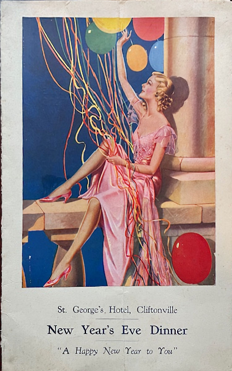 St Georges Christmas menu 1937