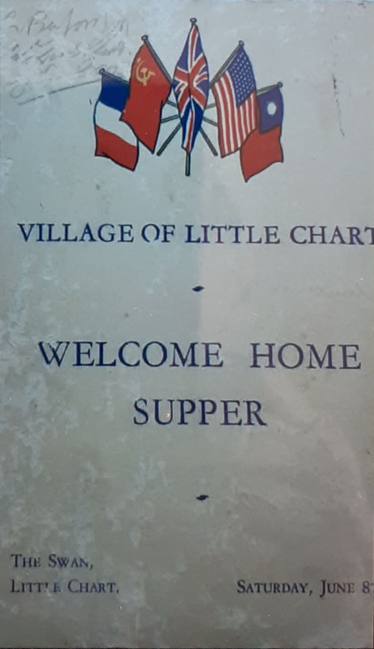 Swan WW2 Welcome Home menu