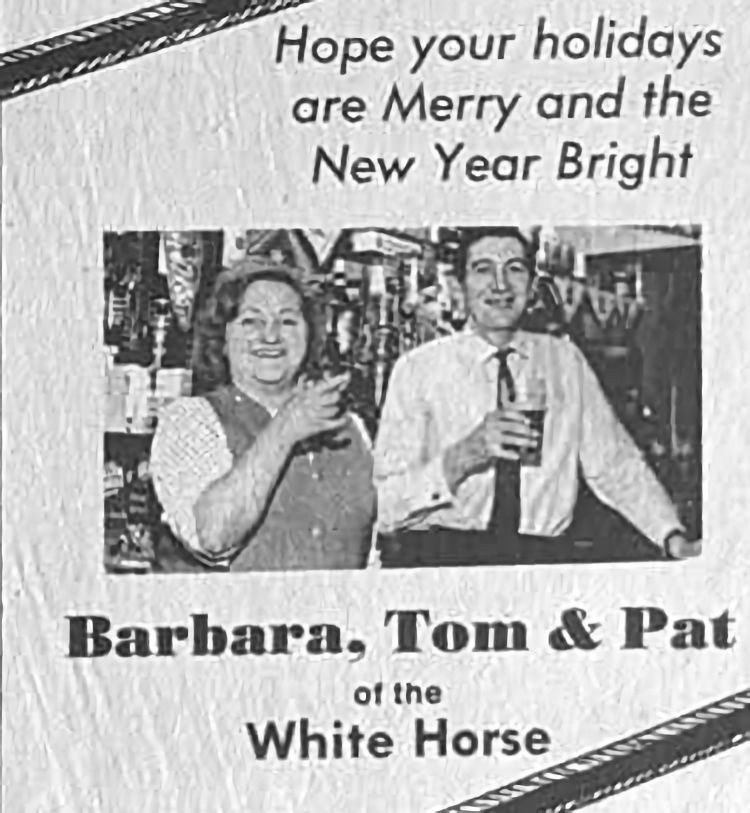 White Horse Christmas advert 1971