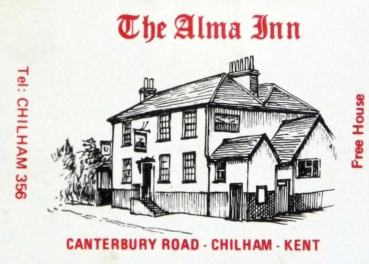 Alma Inn matchbox