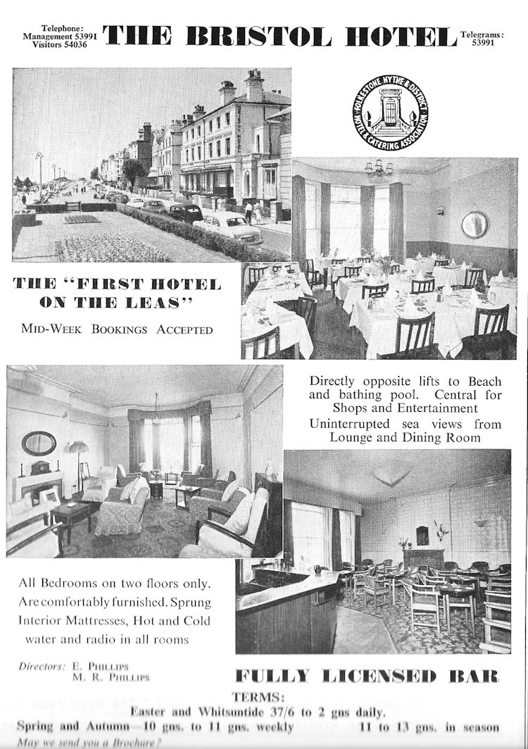 Bristol Hotel advert