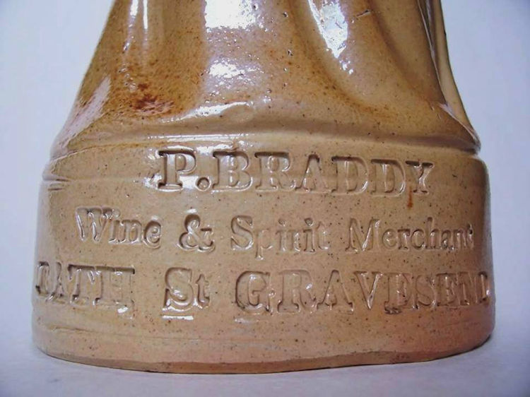 Britannia Vivtoria Coronation Flask base 1847