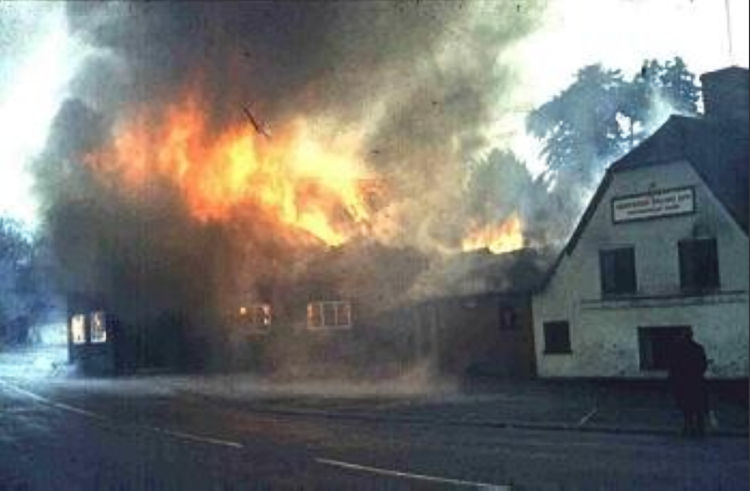 Chequers barn fire 1980s