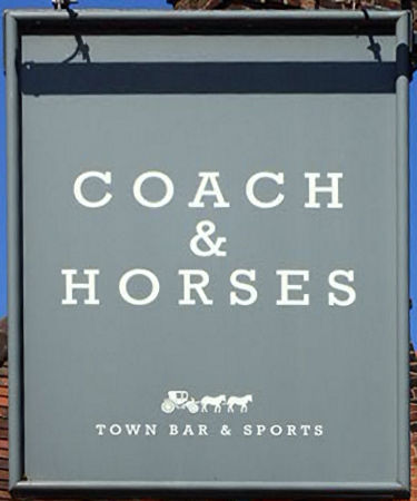 Coach and Horses sign 2025