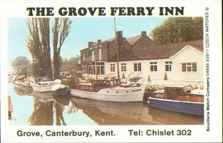 Grove Ferry Inn matchbox