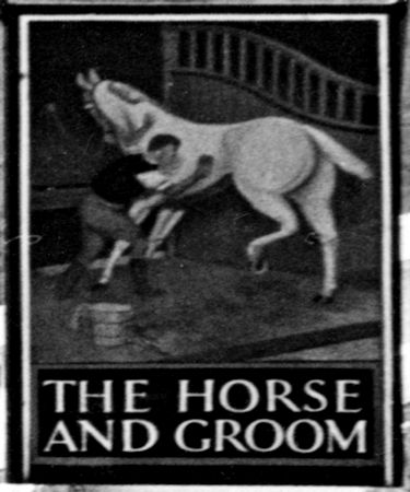 Horse and Groom sign 1960