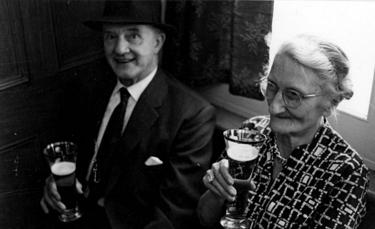 Eliza Anne Hebbert's daughter and husband 1960