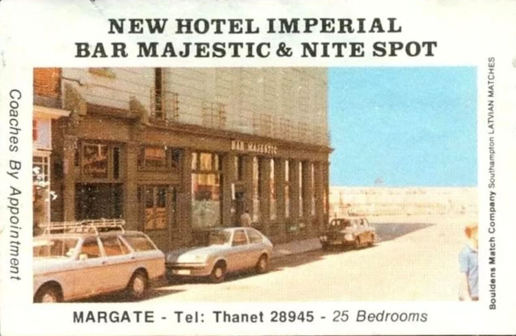 Imperial Hotel matchbox 1980s