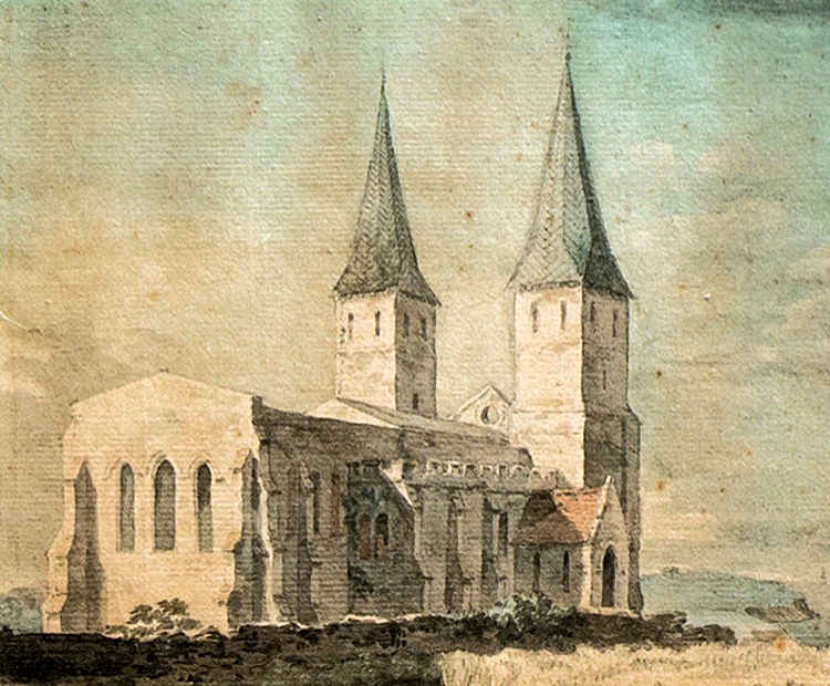 St Mary's Church painting 1755