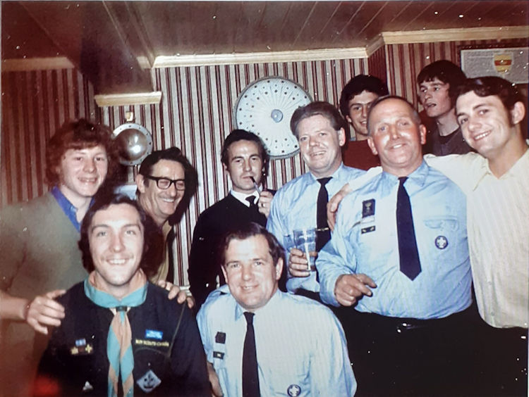 Scout leaders at the Lord Clyde 1972