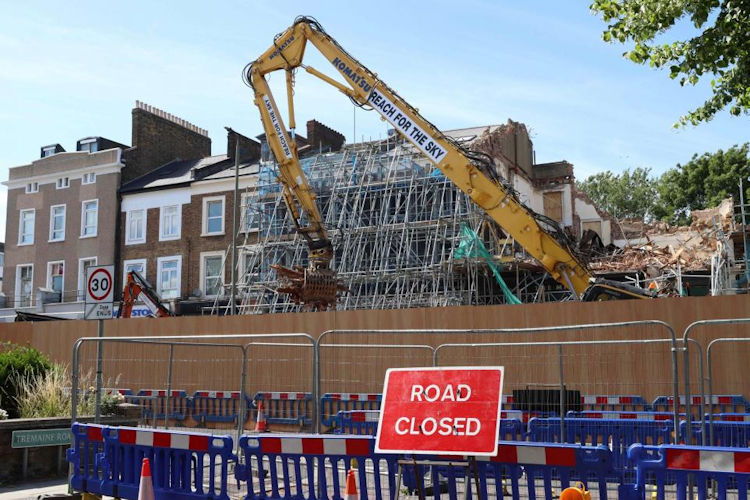 Mitre demolition 2025