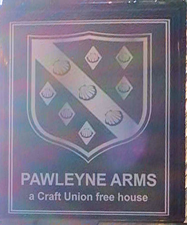 Pawleyne Arms sign 2025