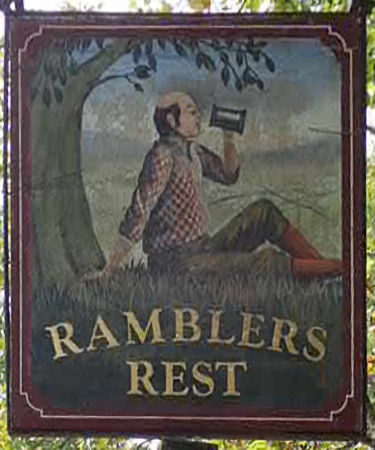 Ramblers Rest sign 2025