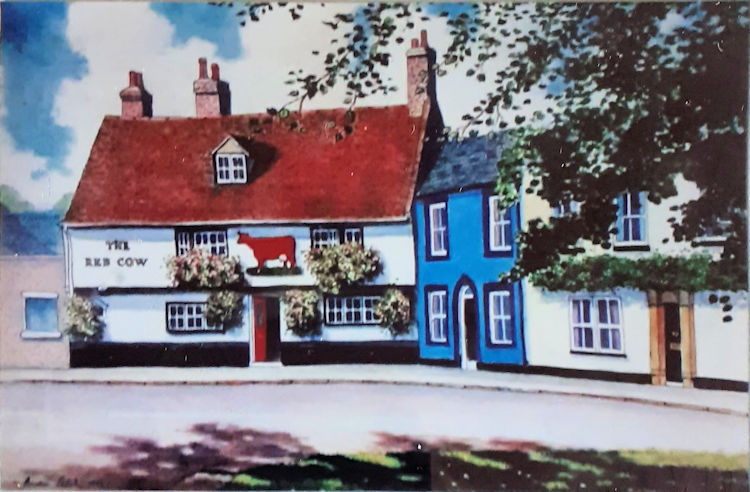 Red Cow painting 1996