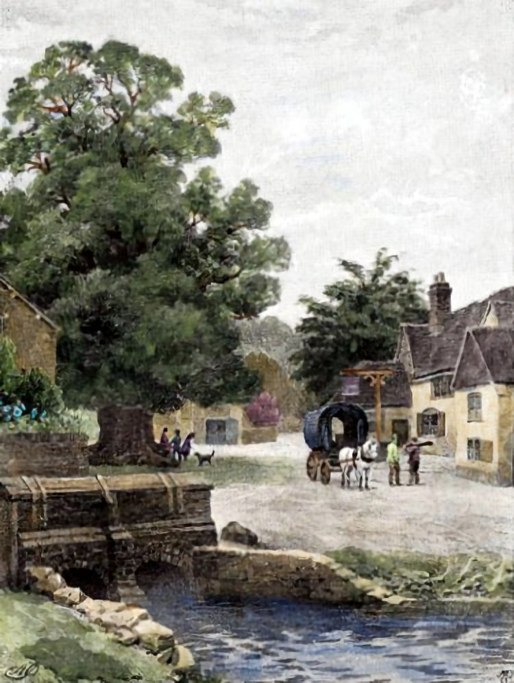 Shere village painting