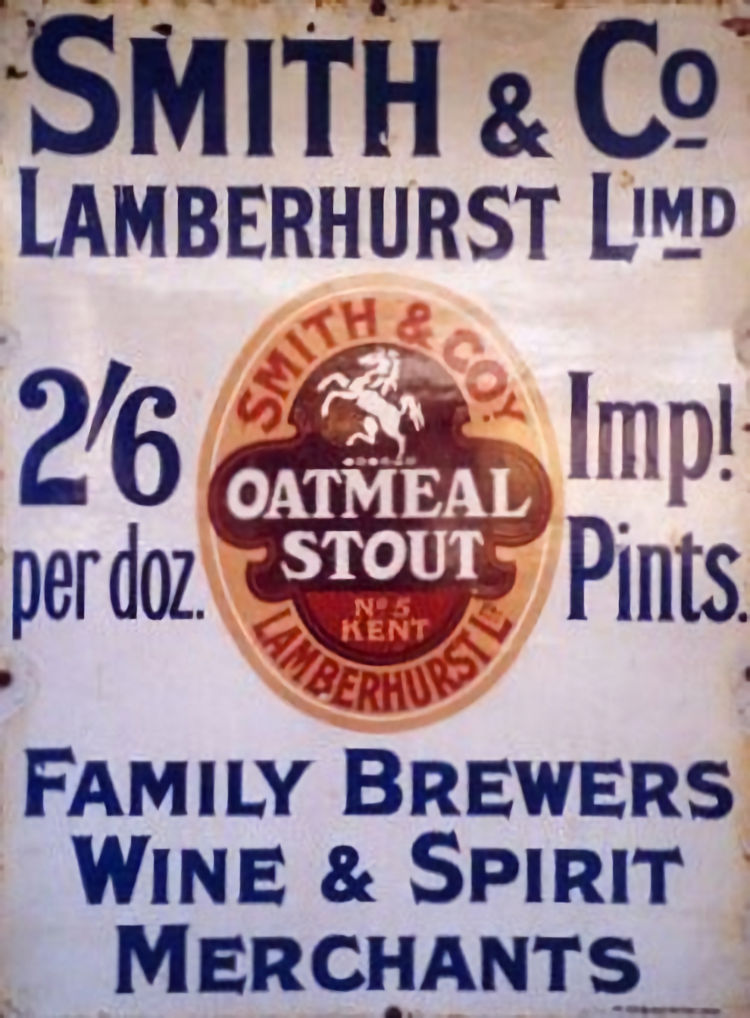 Smith's Brewery sign 1910