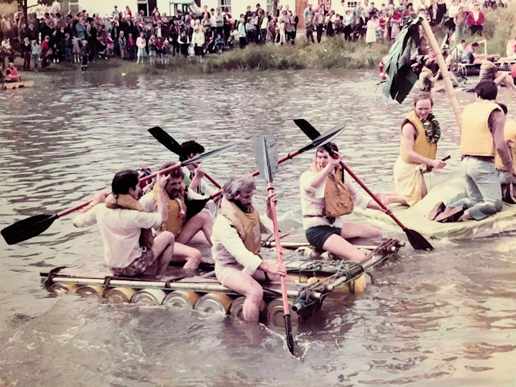 Sun Inn raft race 1982