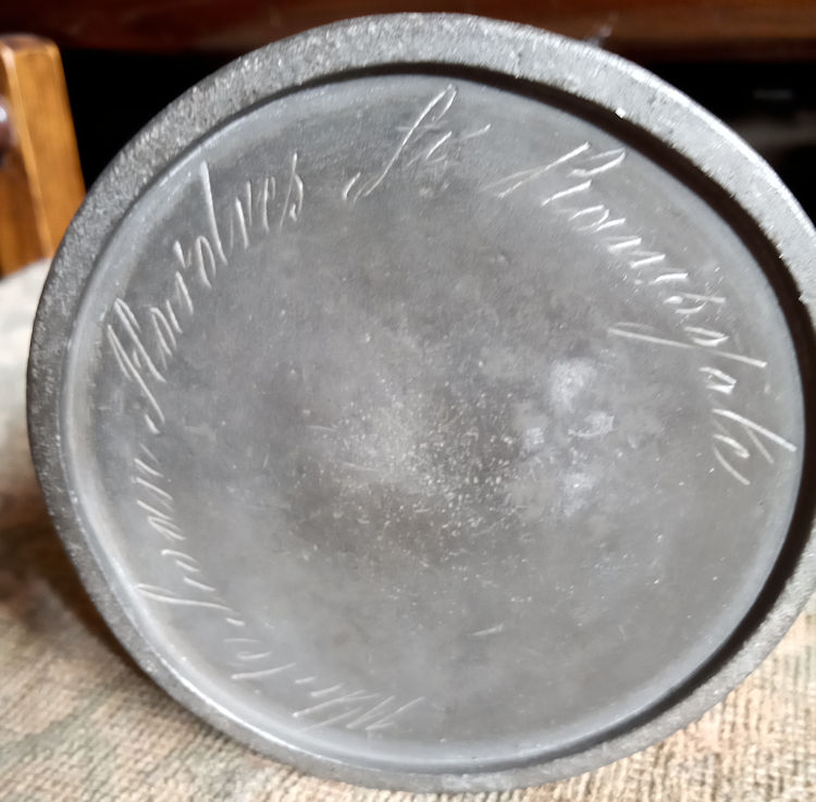 White Swan pewter mug