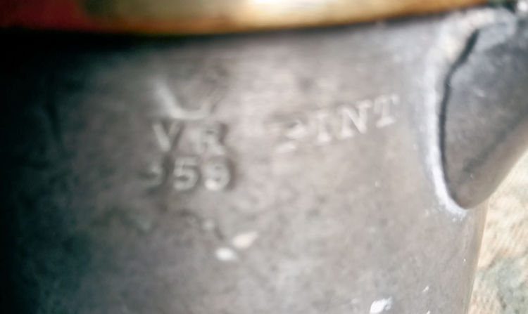 White Swan pewter mug