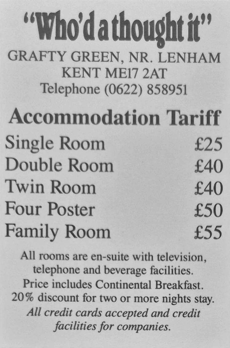 Who's a Thought It Advert