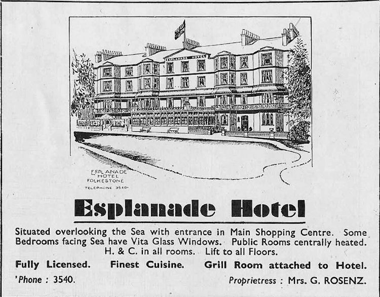 Esplanade Hotel card