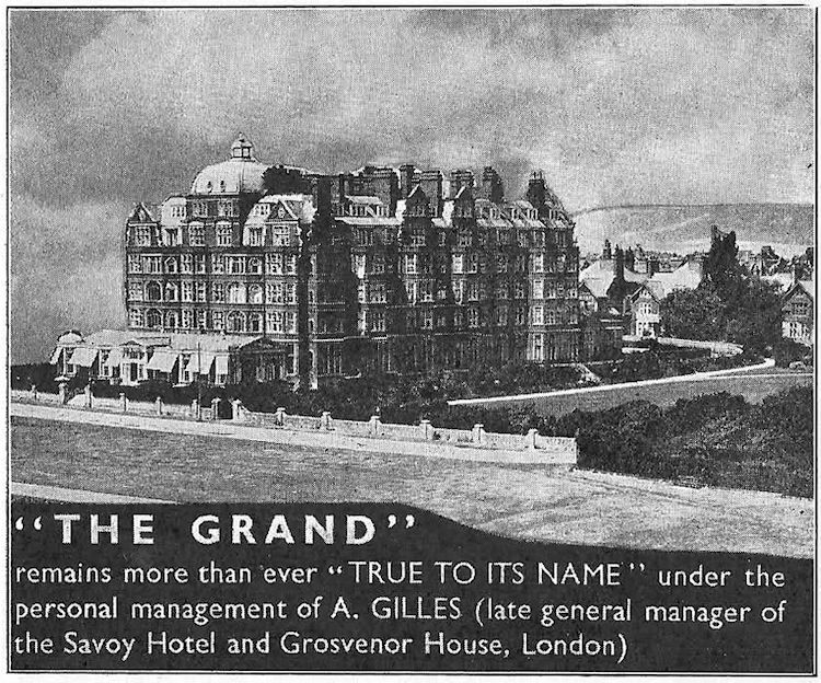 Grand Hotel advert 1949