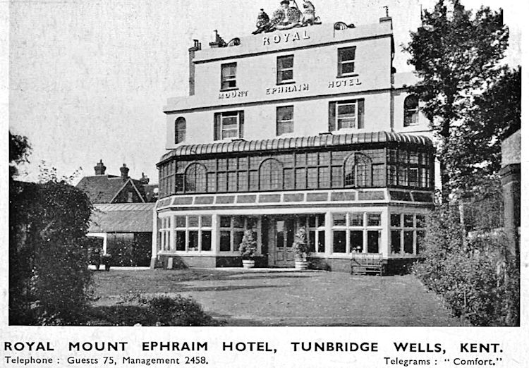 Royal Mount Ephram Hotel 1947