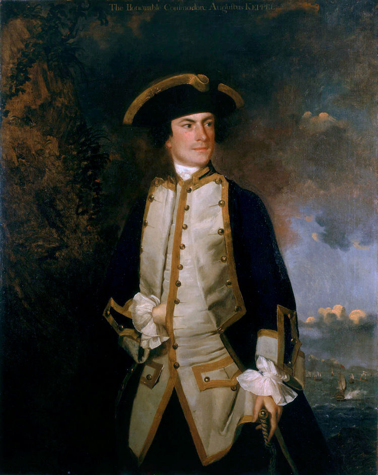 Admiral Augustuis Keppel painting 1749