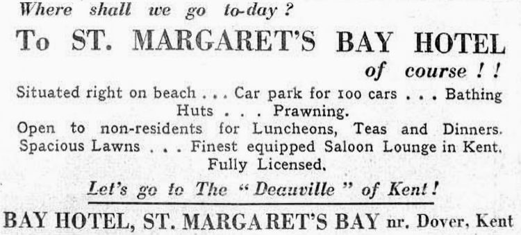 Bay Hotel advert 1936