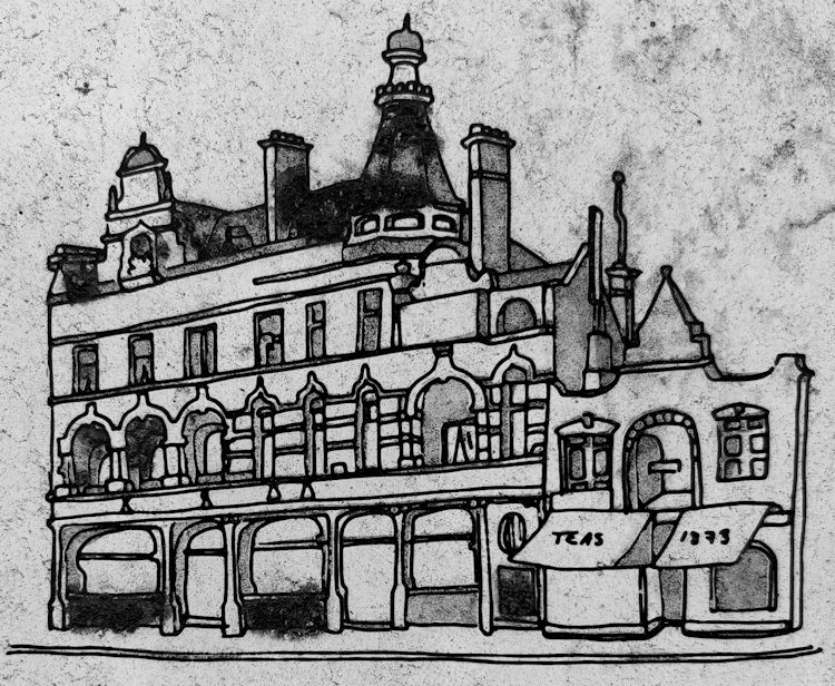Goose on the Green drawing 2013
