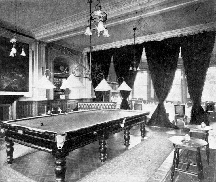 Burlington Hotel billiard room