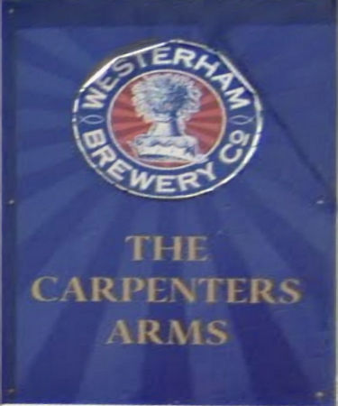Carpenter's Arms sign 2023