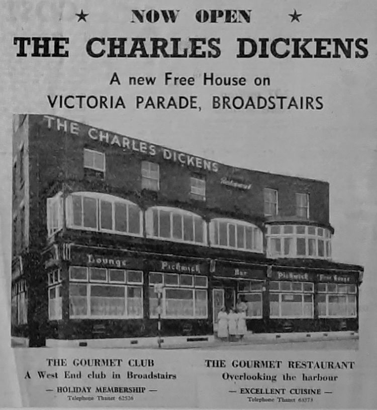 Charles Dickins advert 1961