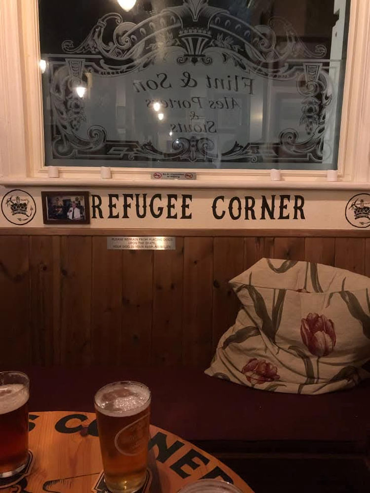 Crown and Anchor refugee corner