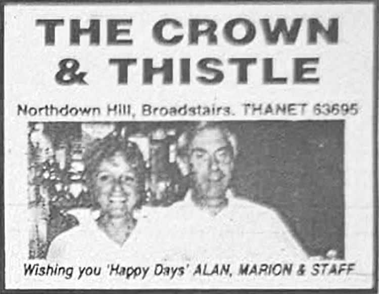 Crown and Thistle advert 1971