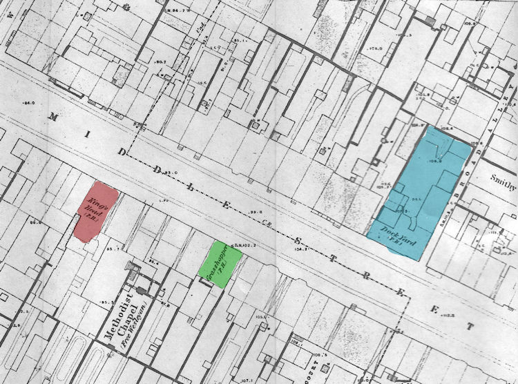 Middle Street map 1866