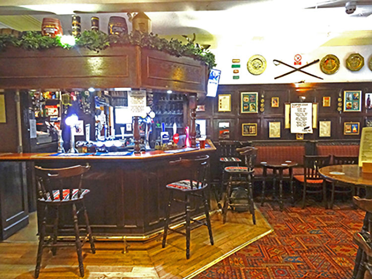 Green Man saloon bar 2025